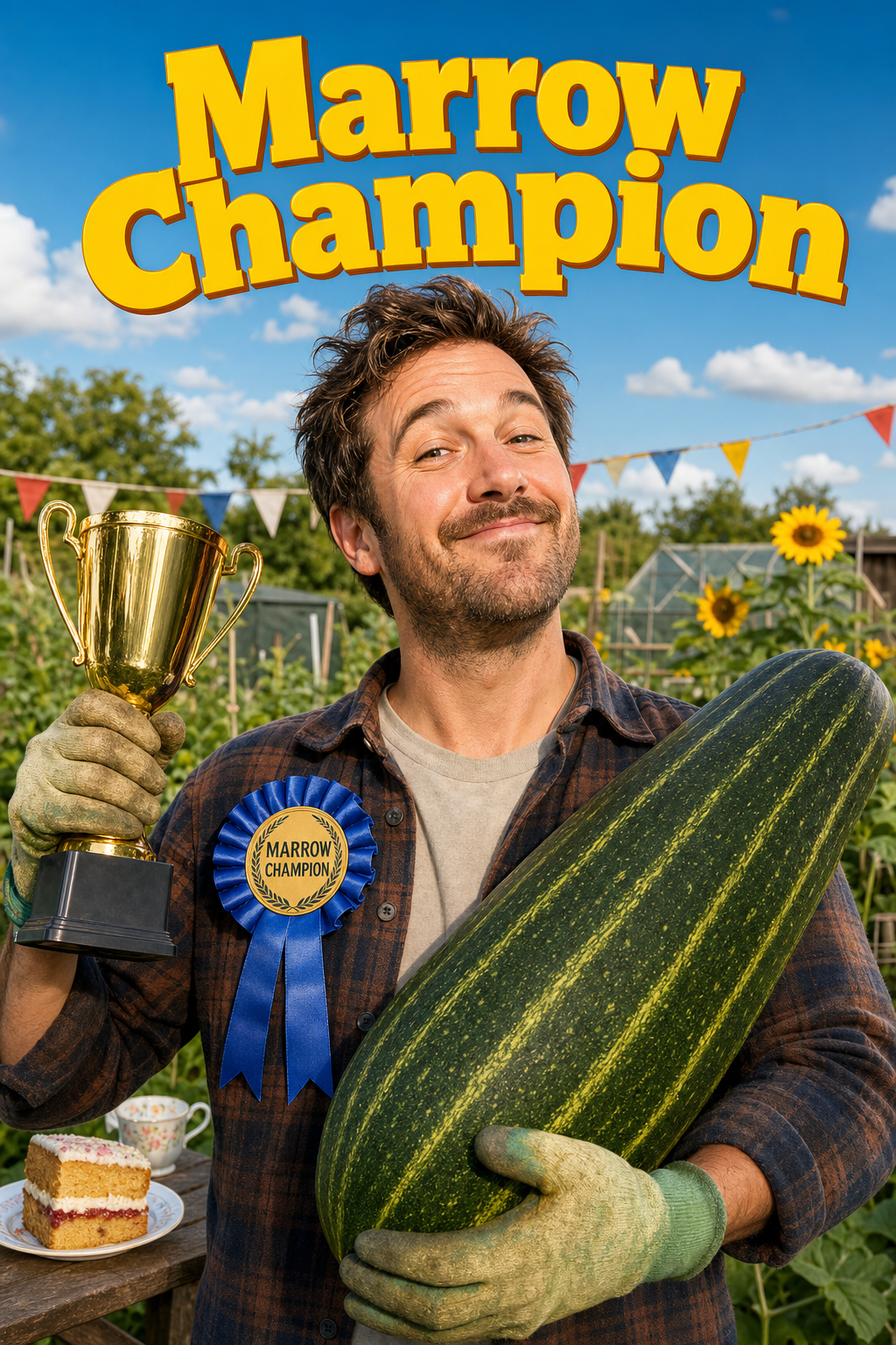 Allotment Champion Birthday Face Swap Card card preview