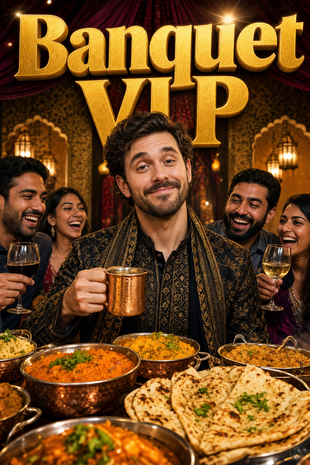 Curry House Birthday Banquet Face Swap Card card preview