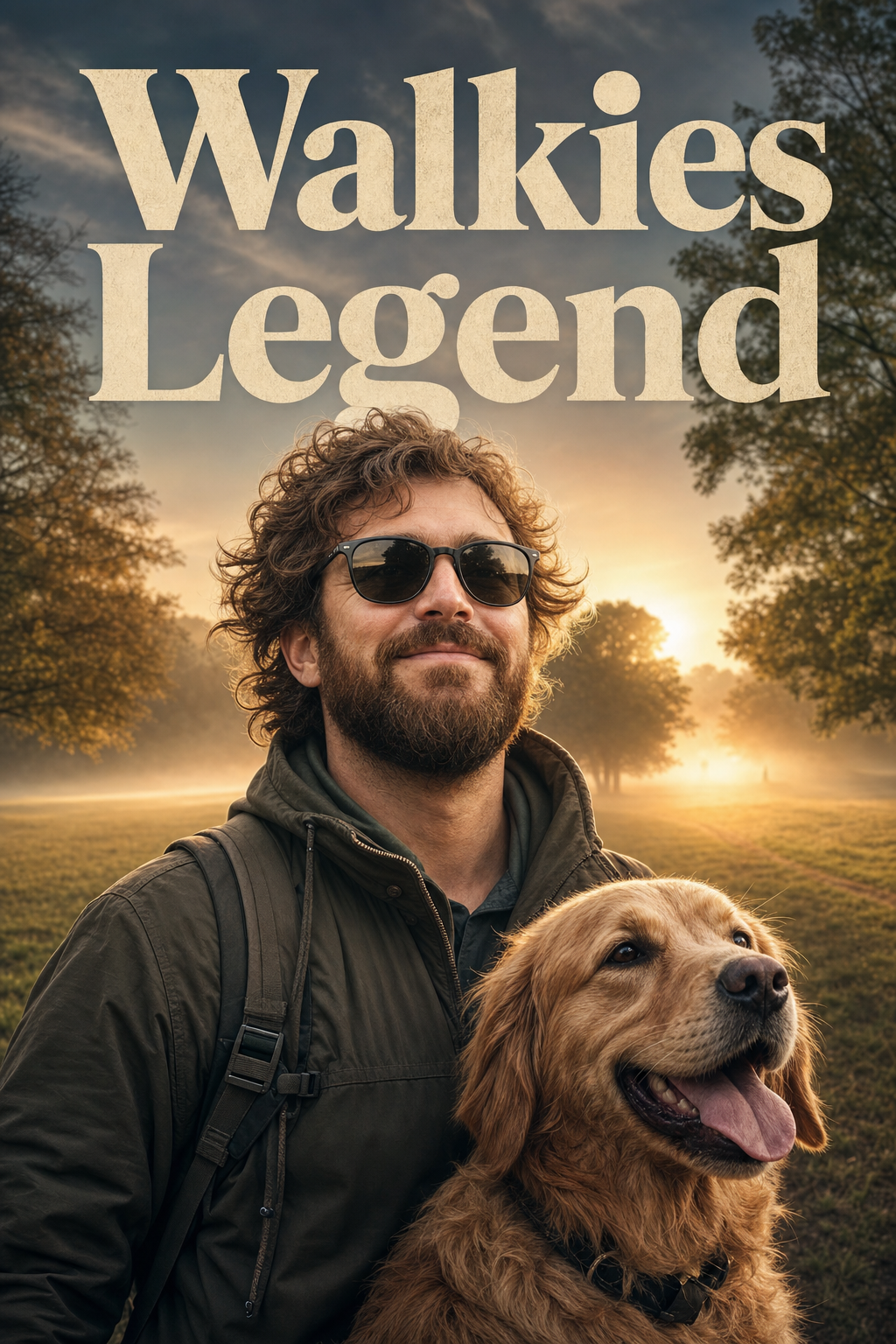 Dog Walk Birthday Documentary Face Swap Card card preview