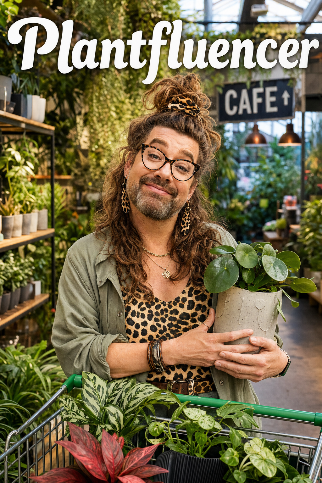 Garden Centre Birthday Influencer Face Swap Card card preview