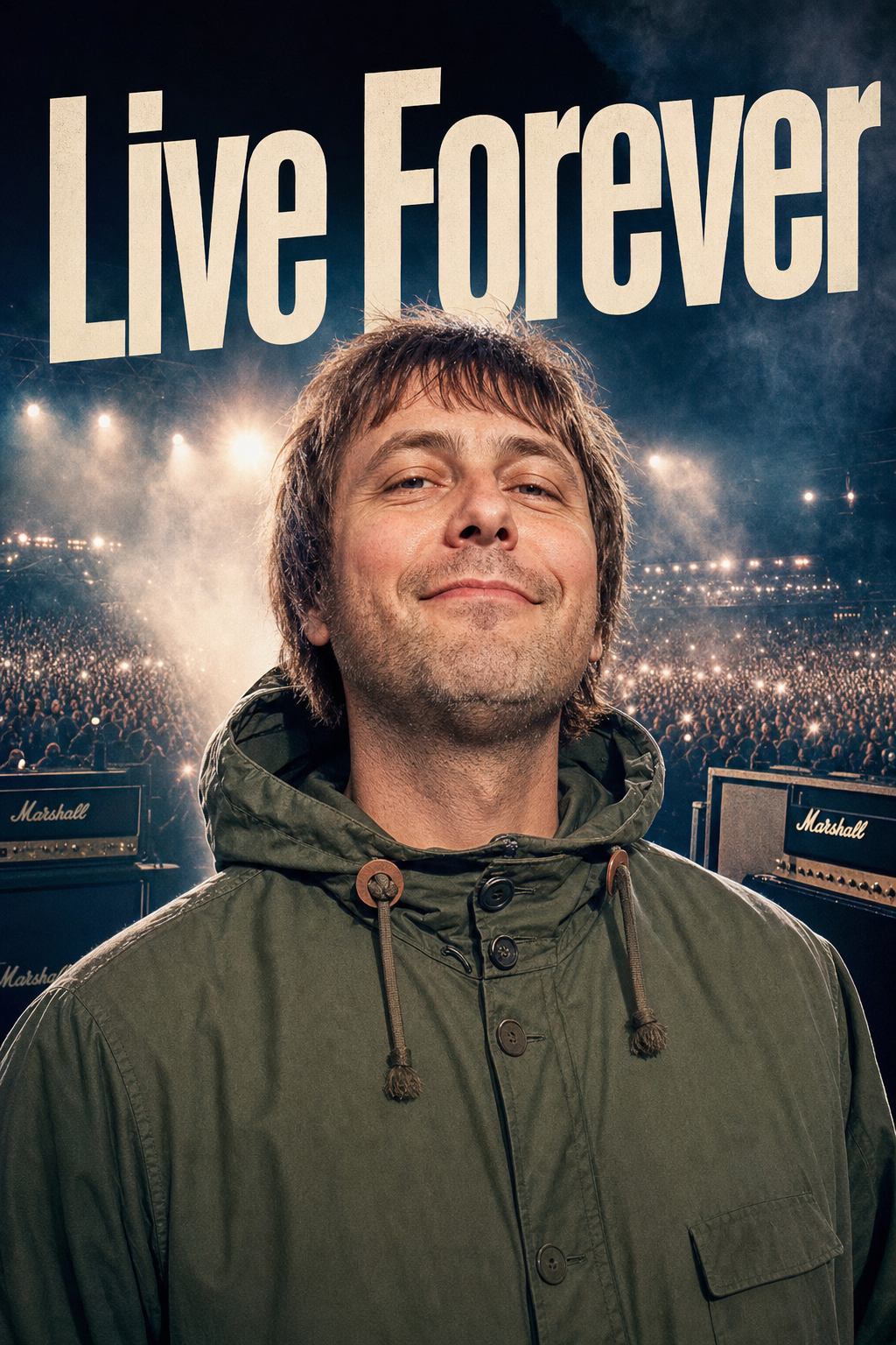 Oasis Comeback Birthday Gig Face Swap Card card preview