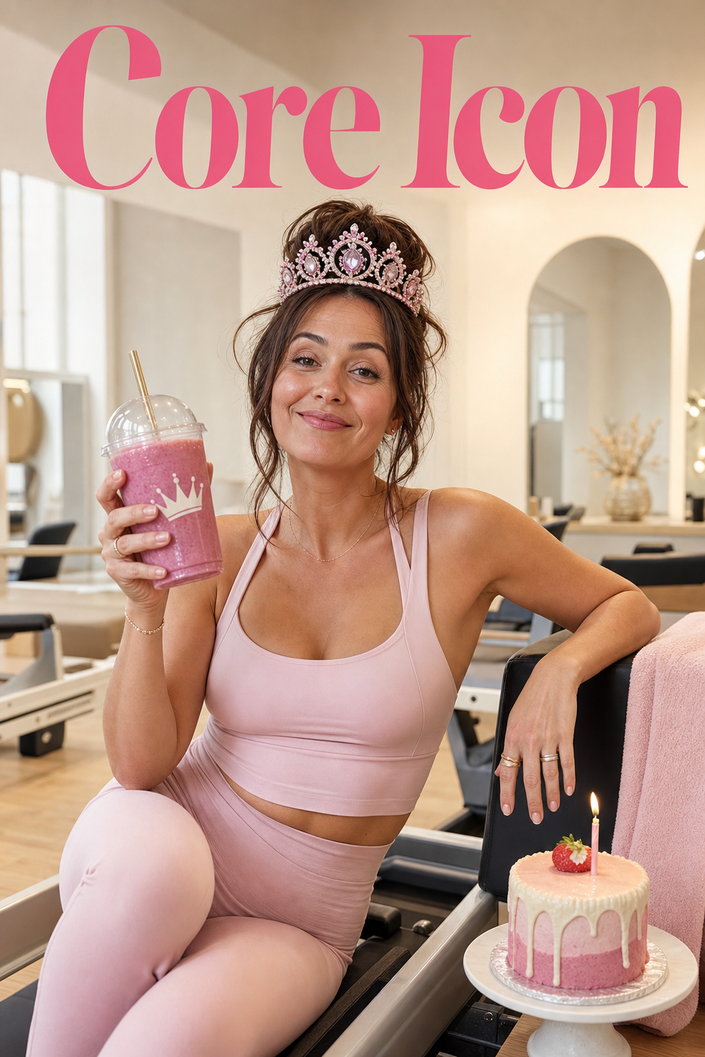 Pilates Princess Birthday Face Swap Card card preview