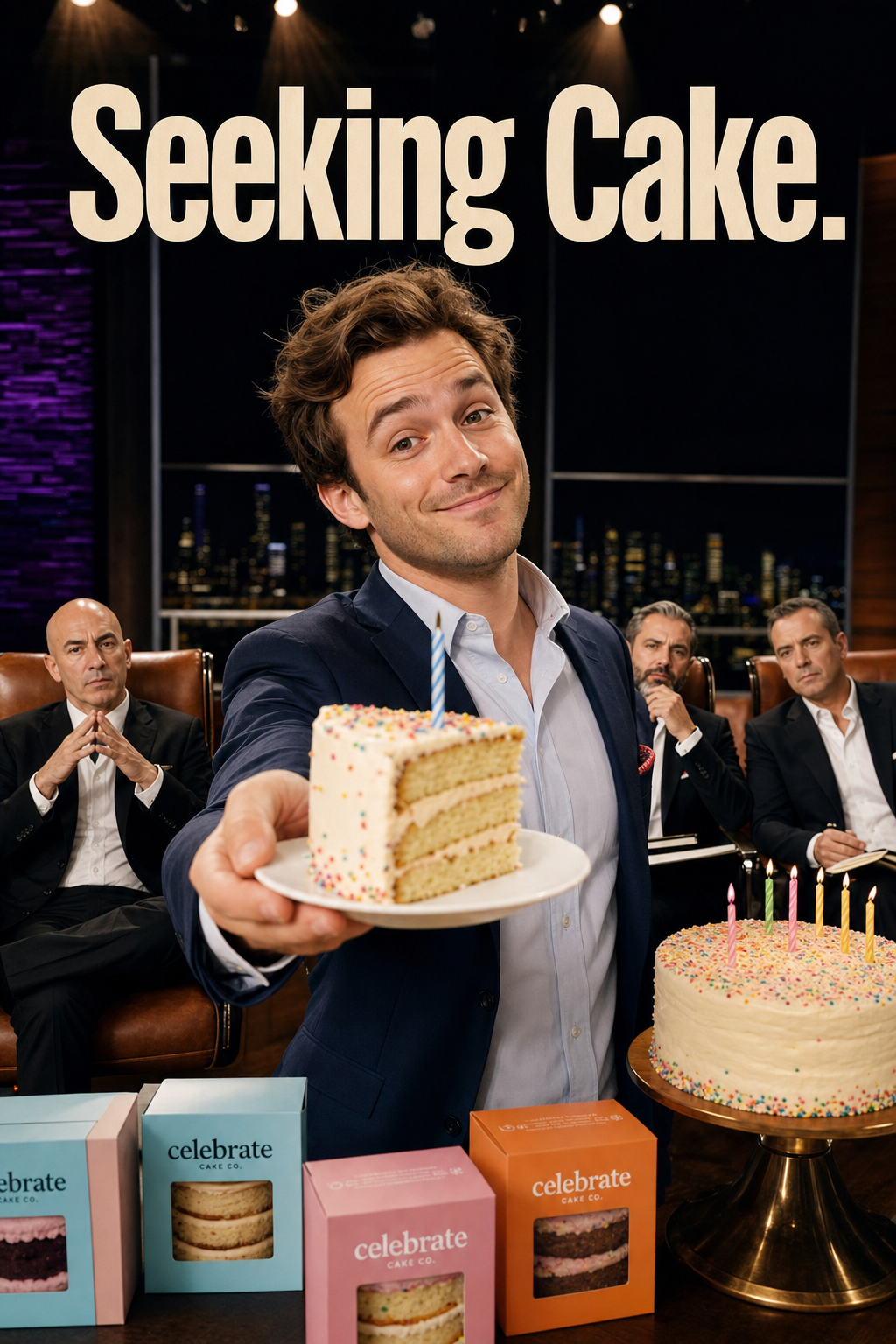 Shark Tank Birthday Pitch Face Swap Card card preview