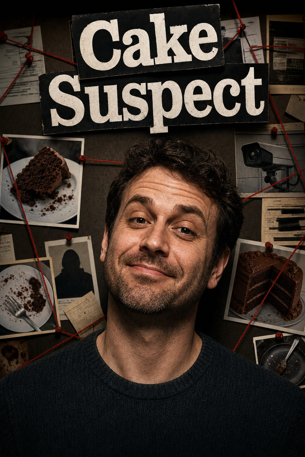 True Crime Birthday Suspect Board Face Swap Card card preview