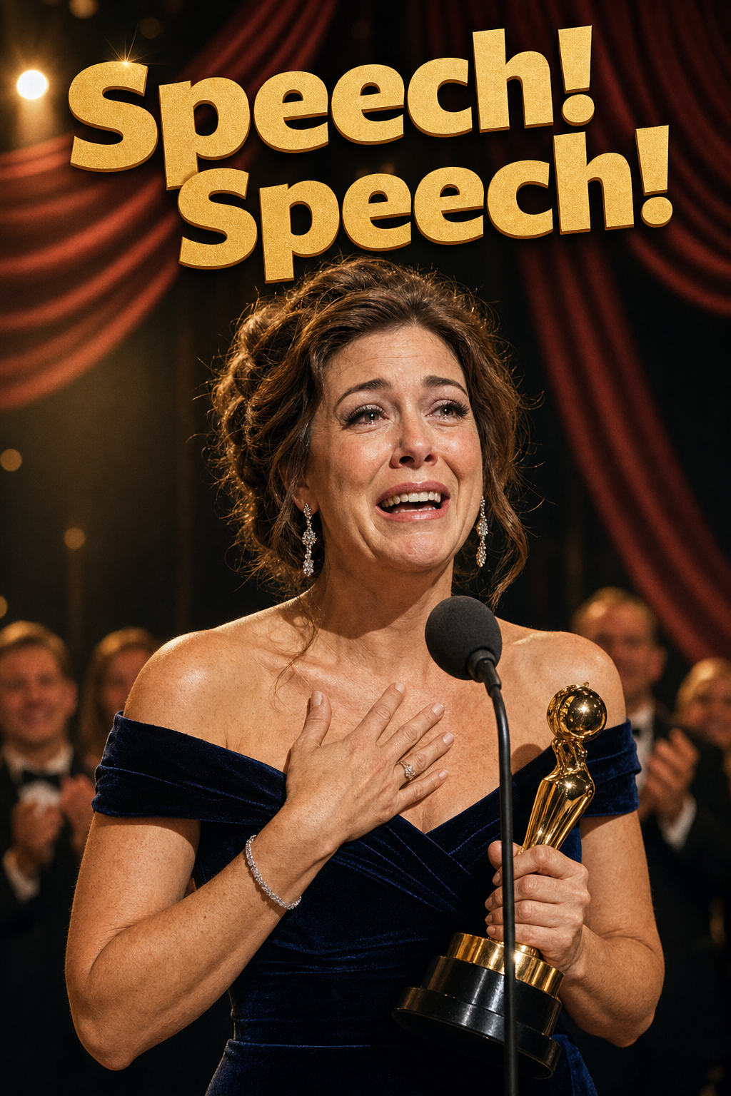 Awards Show Birthday Speech Face Swap Card card preview
