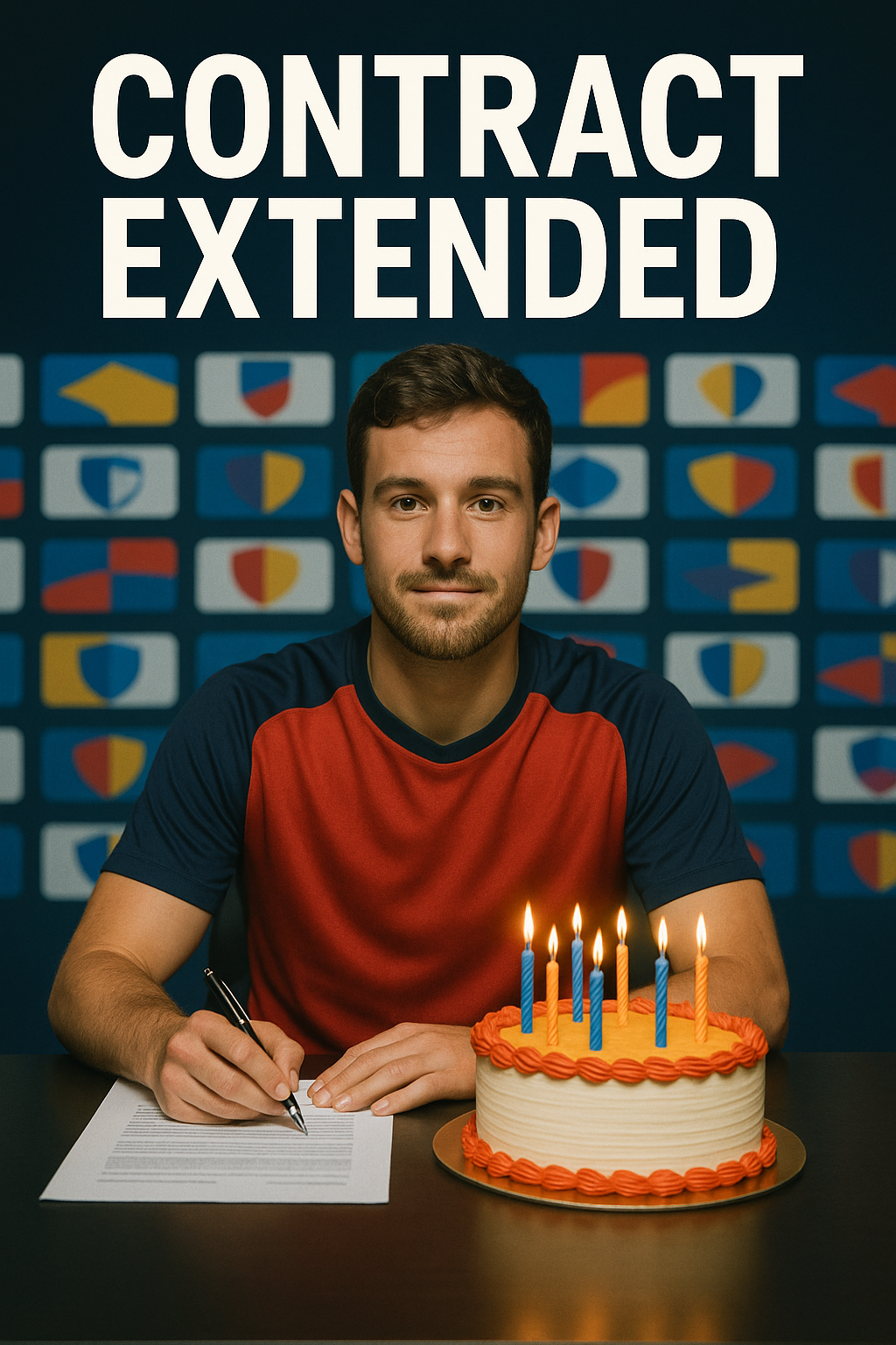 Premier League Press Room Birthday Unveiling Face-Swap Card card preview