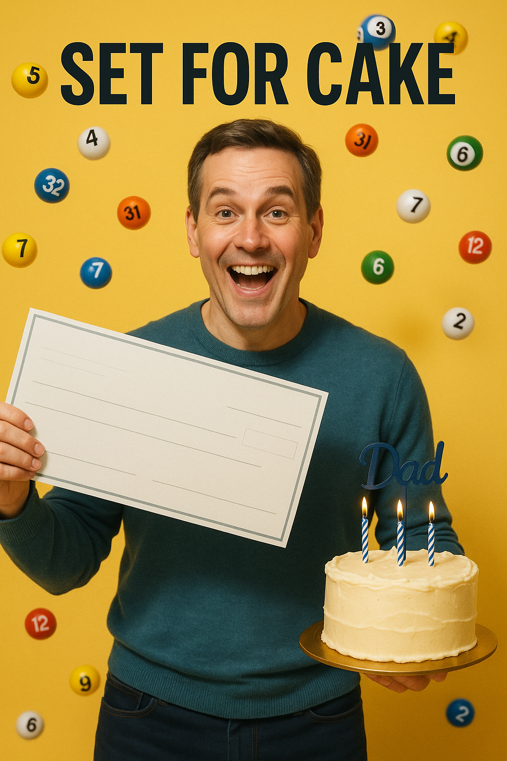 National Lottery Set For Life Father’s Day Face Swap Card card preview