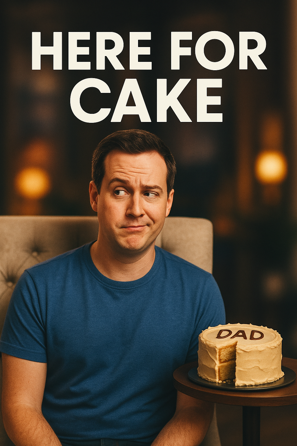 TikTok-Style Confessional Father’s Day Cake Face Swap Card card preview