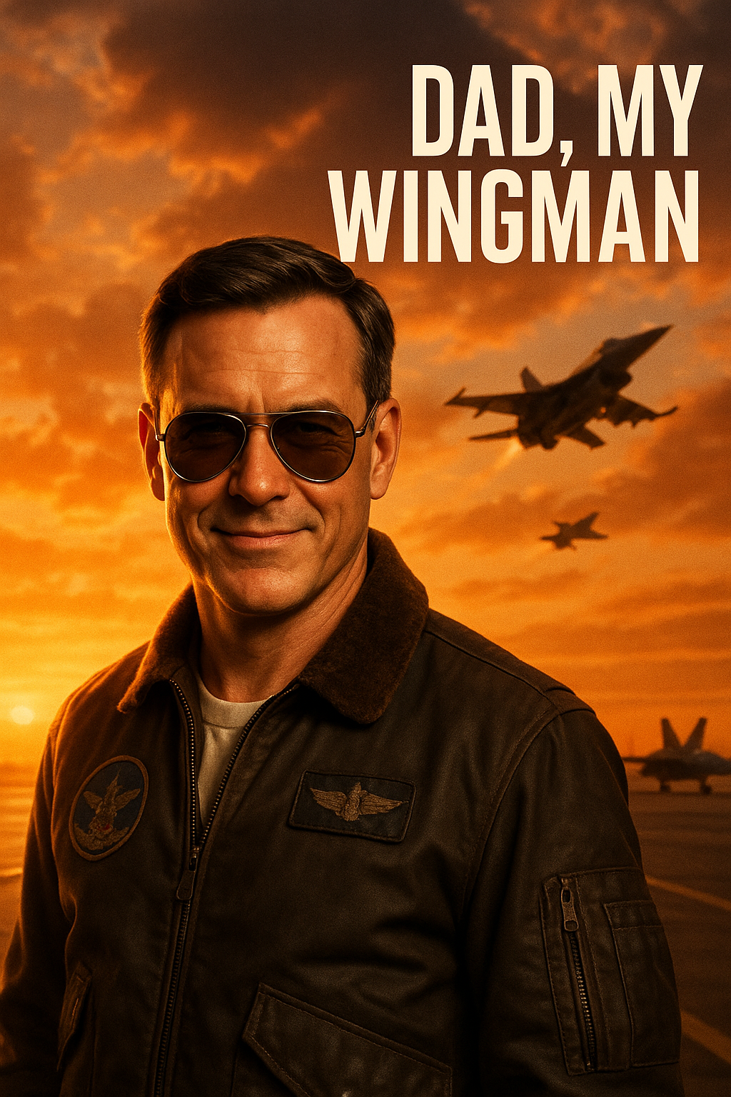 Top Gun Wingman Father’s Day Face Swap Card card preview