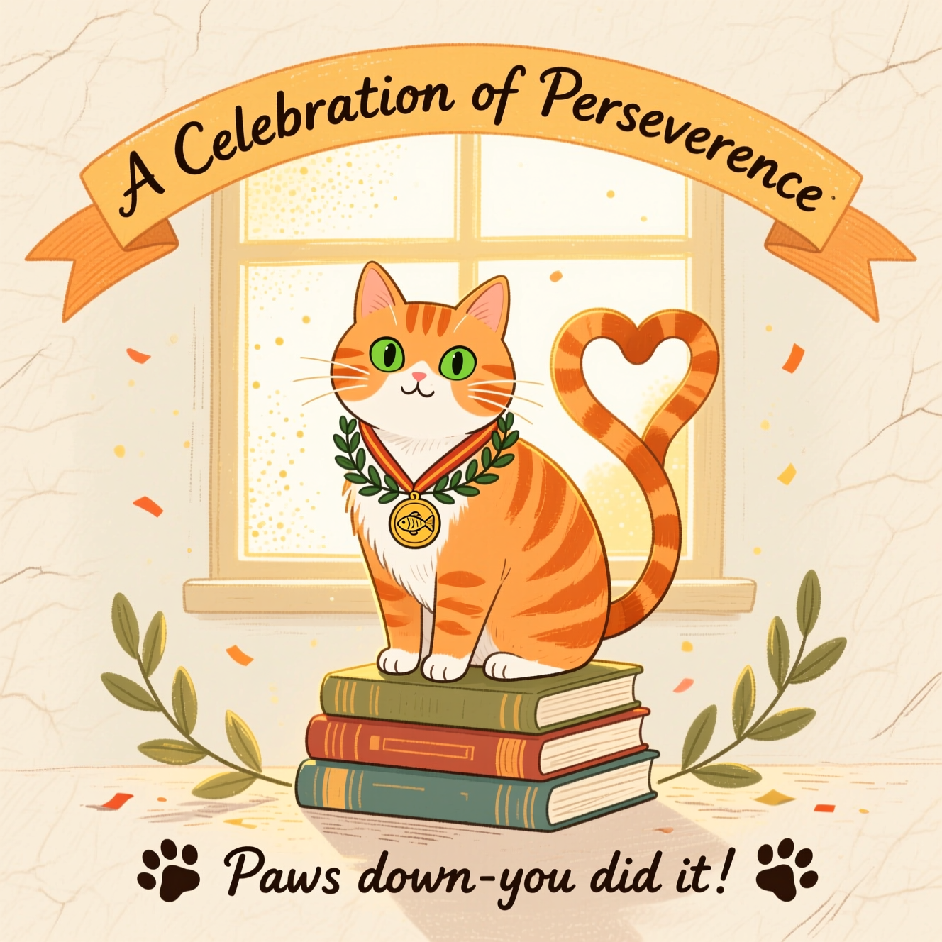 Celebration of Perseverance Congratulations Cards - Silly Robot Cards