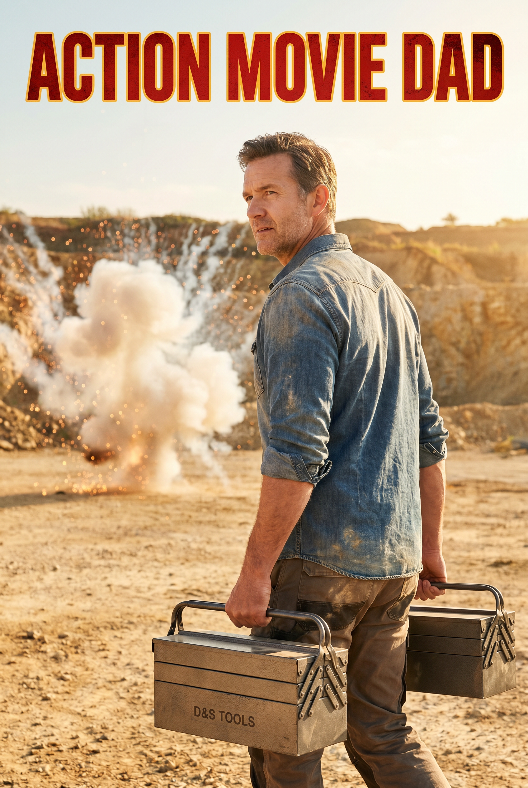 Action Movie Dad Father's Day card preview