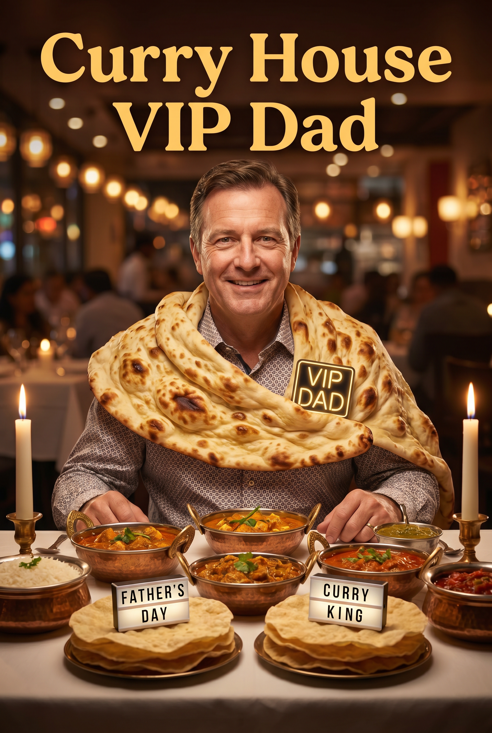 Curry House VIP Dad Father's Day card preview