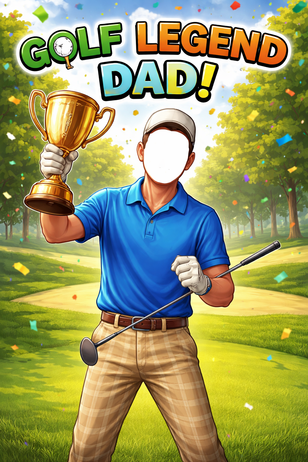 Dad Golf Legend Trophy card preview