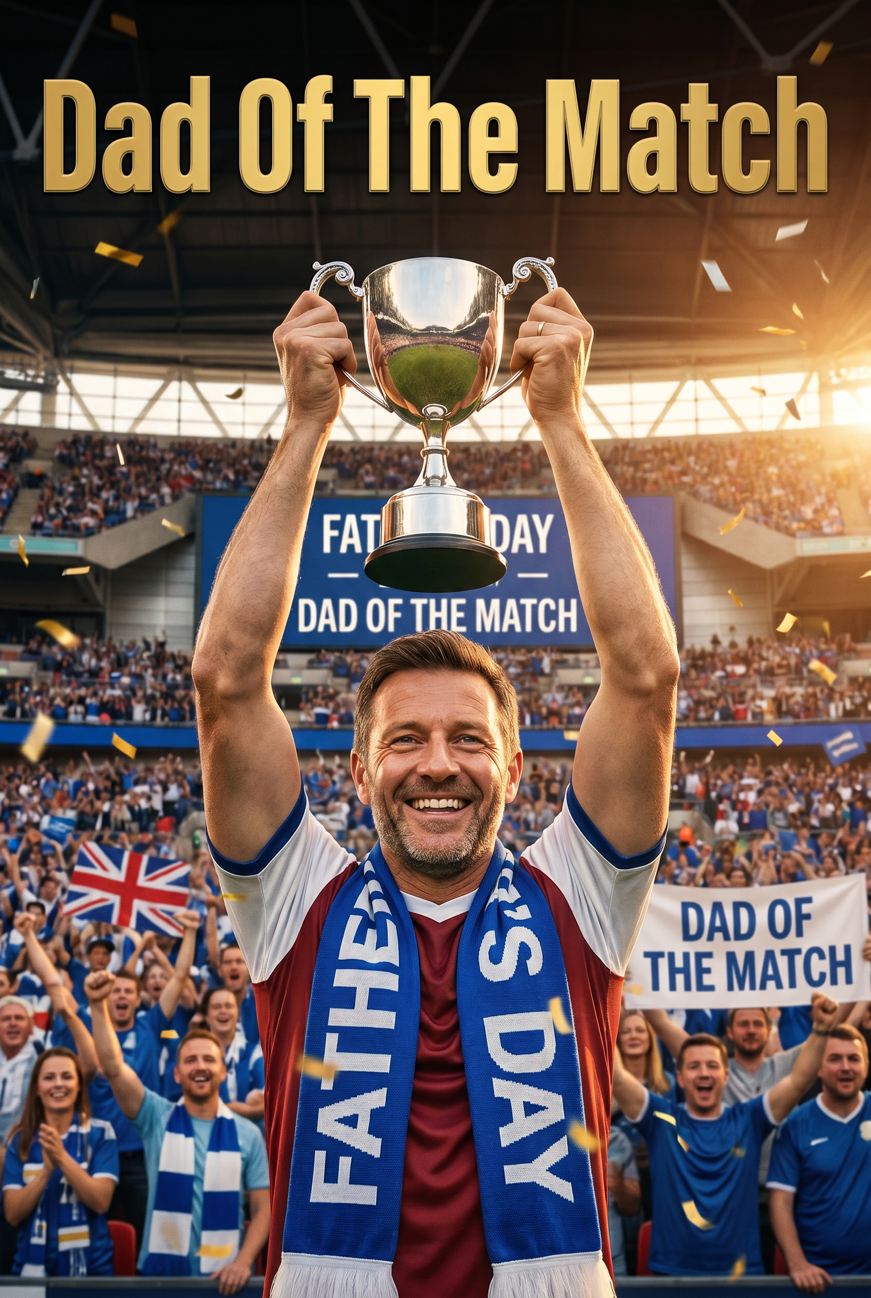 Dad Of The Match Father's Day card preview