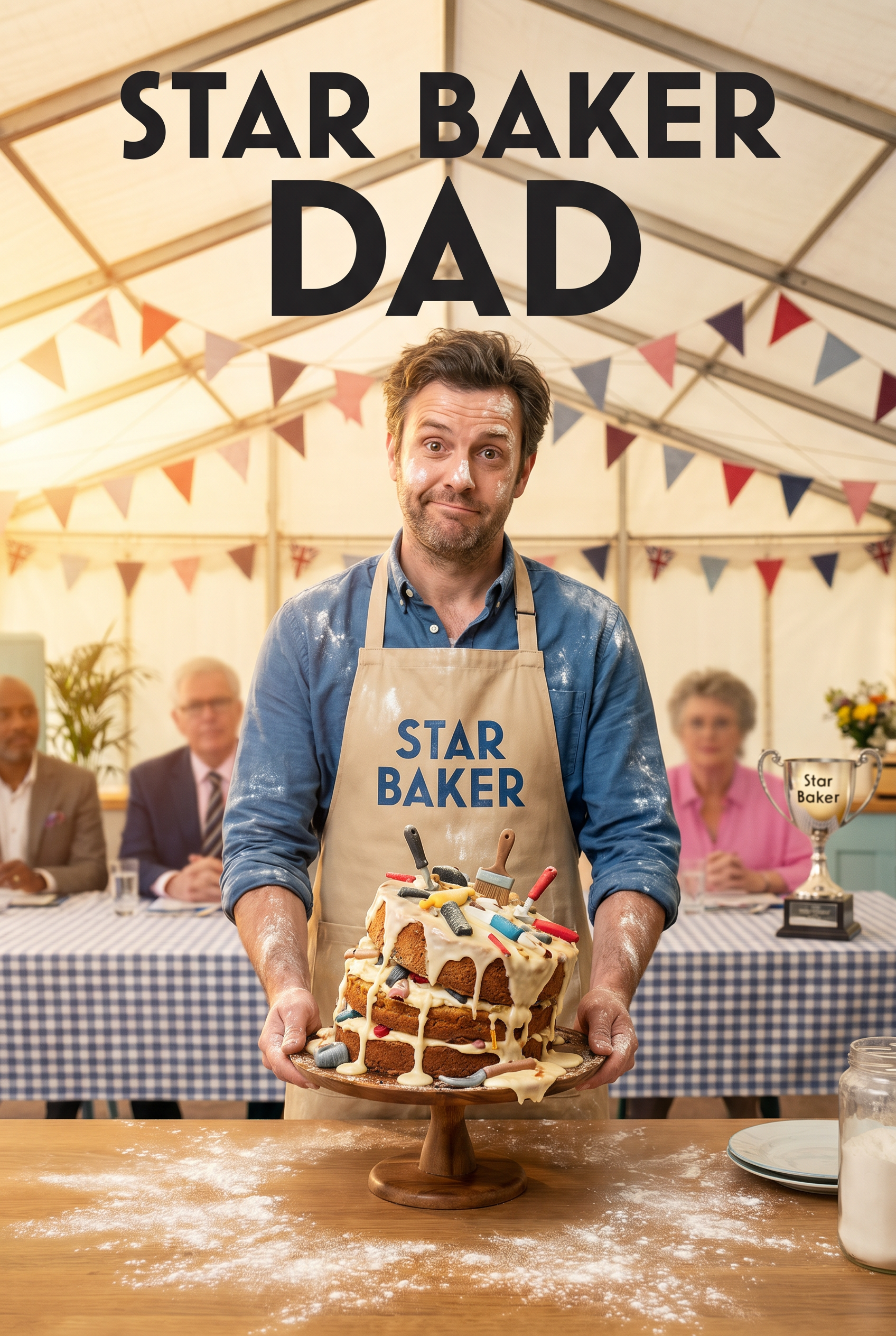 Great Dad Bake Off Father's Day card preview
