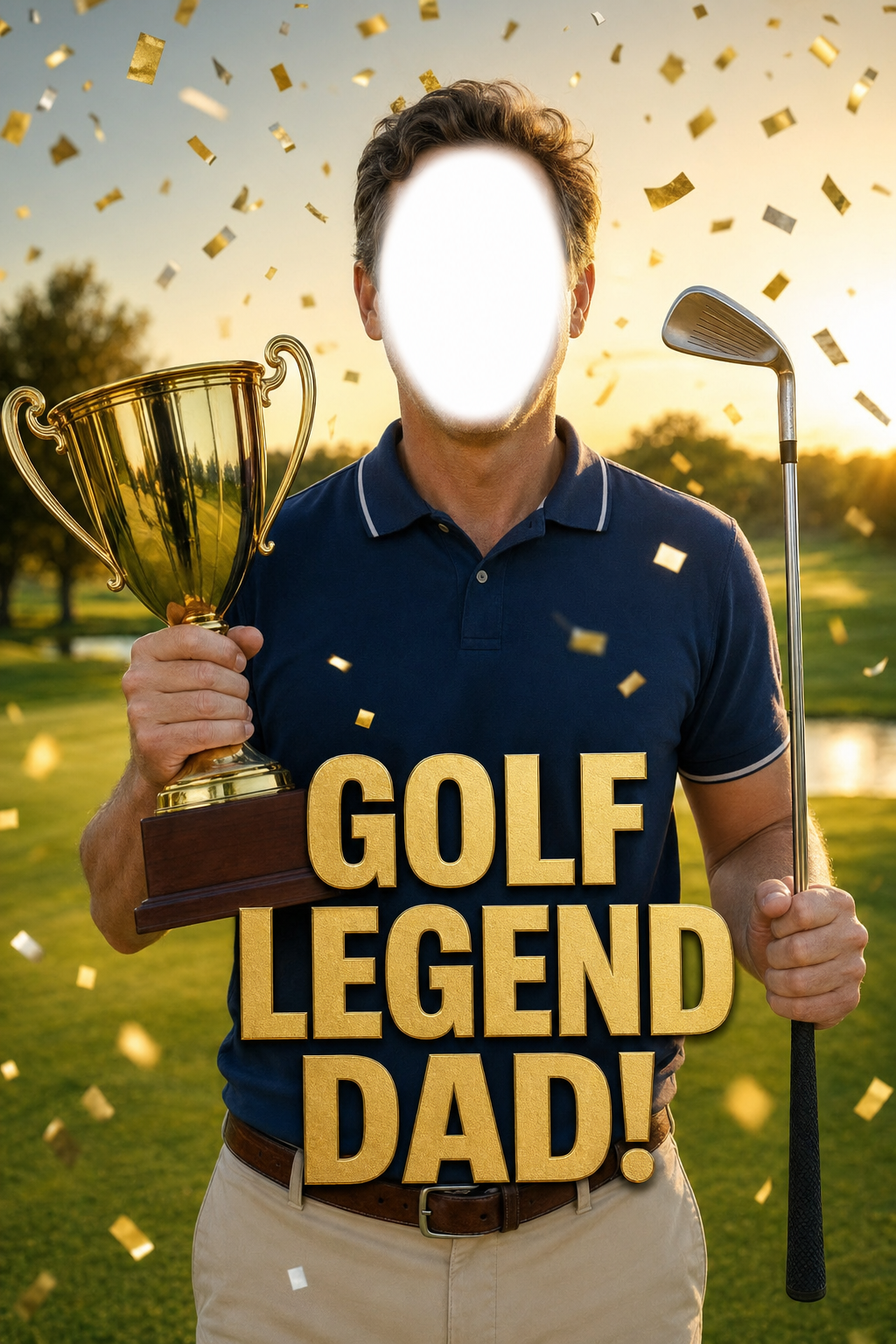 Photoreal Golf Legend Dad card preview
