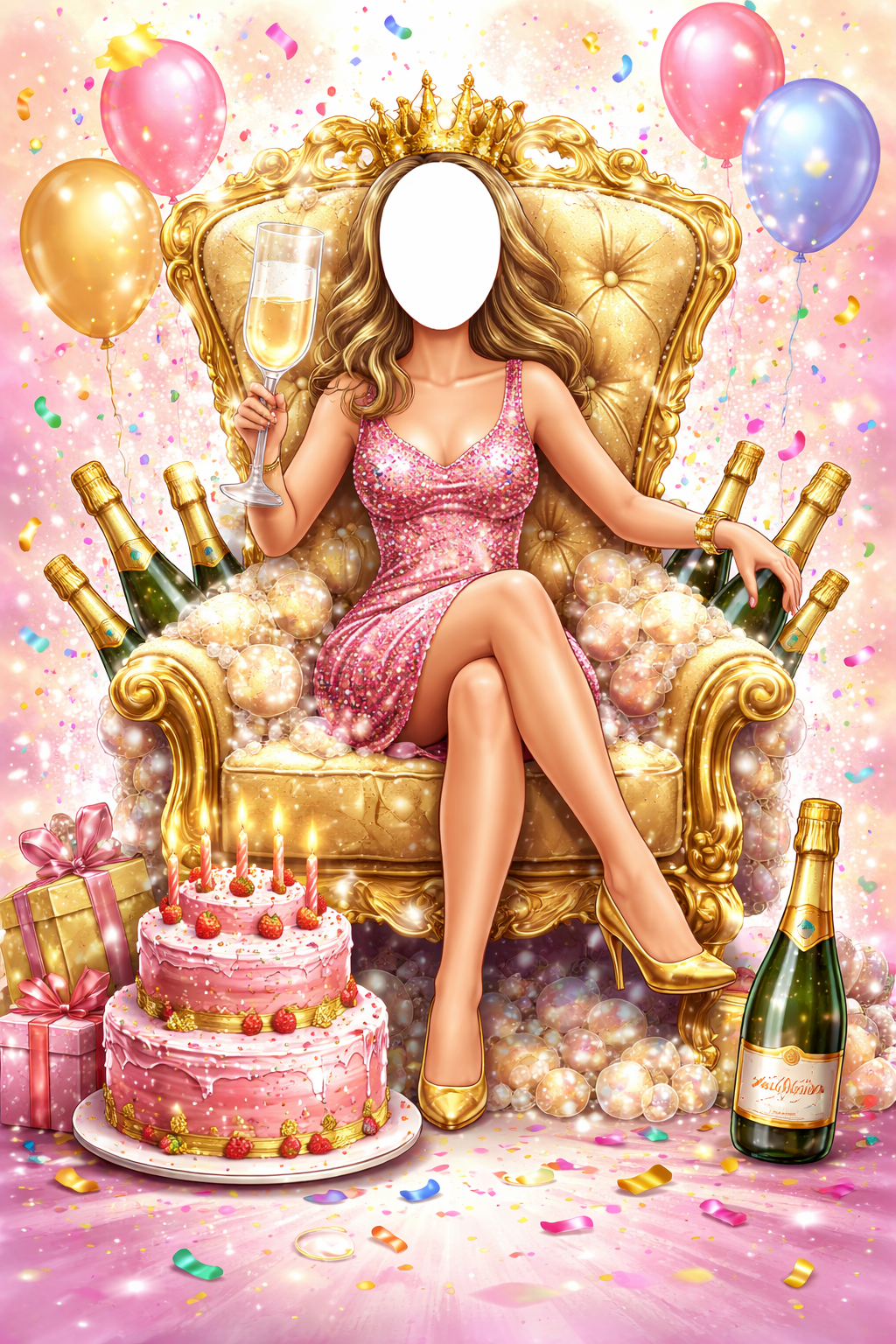 Prosecco Throne Mum card preview