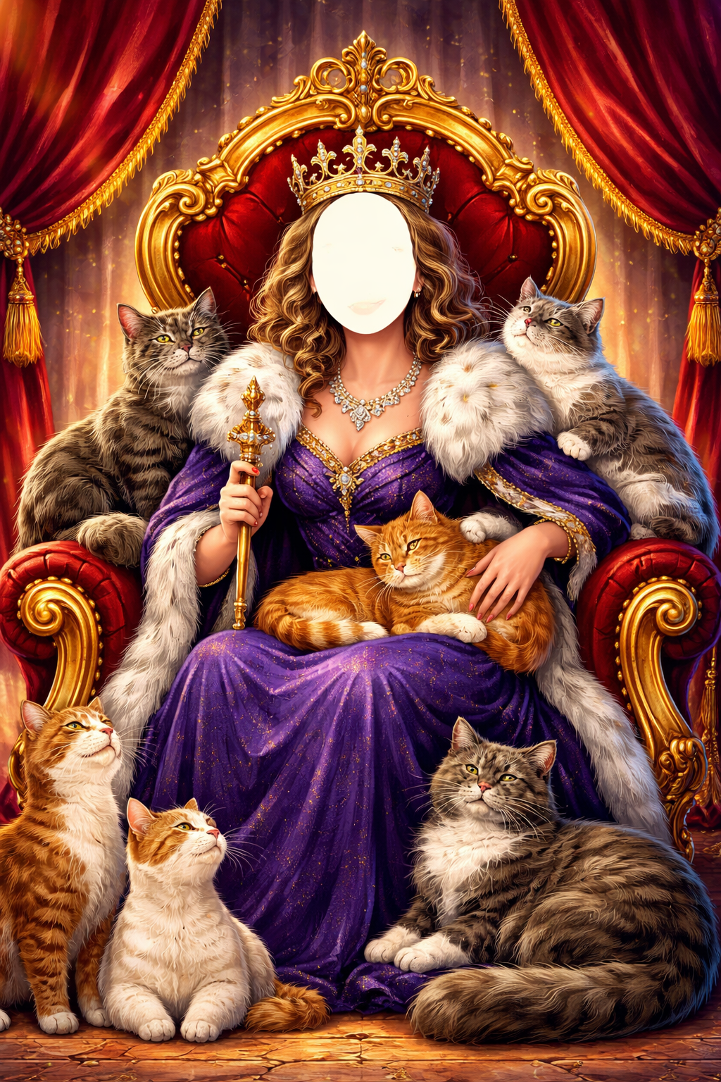 Queen Of Cats Mum card preview