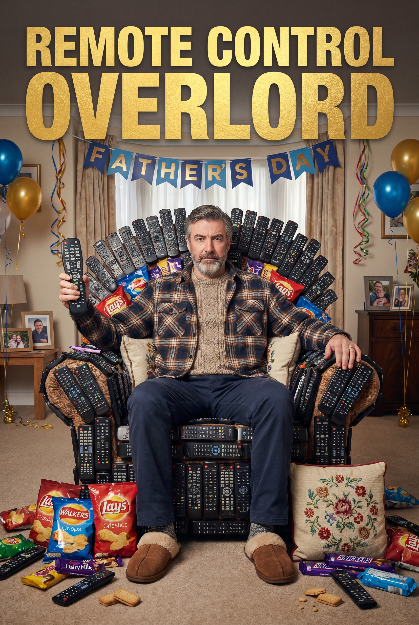 Remote Control Overlord Father's Day card preview