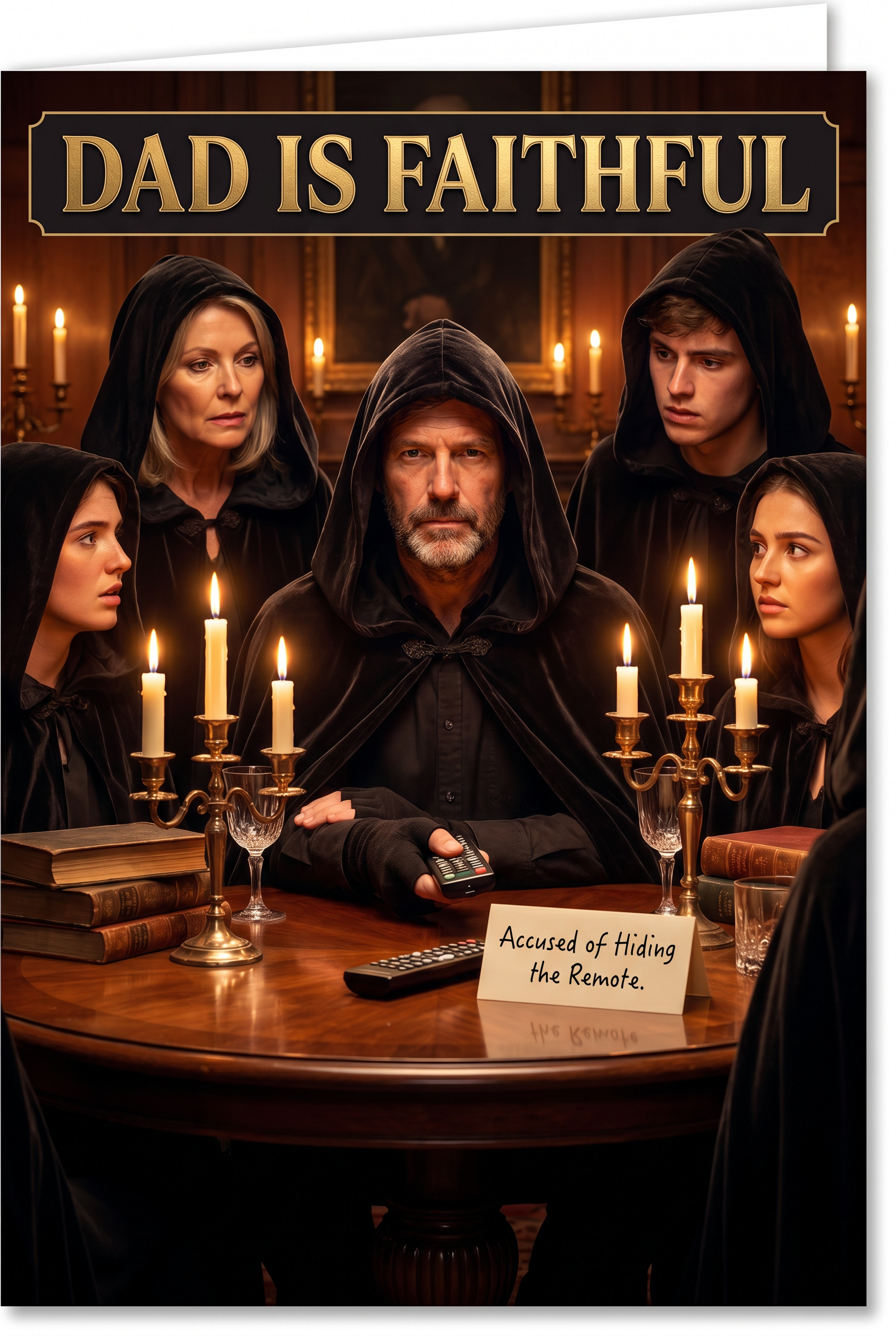 Traitor At The Dad Table Father's Day card preview